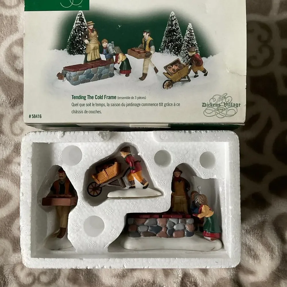 Tending‎ the cold frame department 56 Dickens Village series, unused